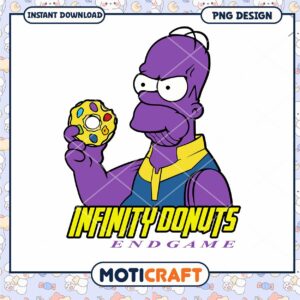 Infinity Donuts Endgame PNG Design for Instant Download