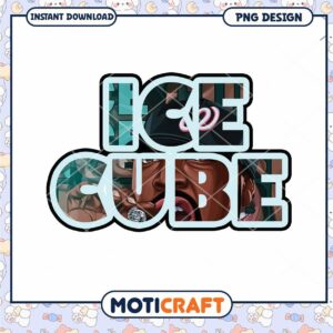 Ice Cube PNG Design Instant Download for Fans and Collectors