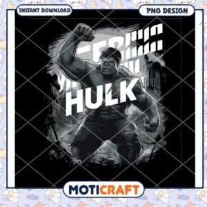 Hulk PNG Design Instant Download for Superhero Lovers