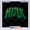Hulk Graphic PNG Design Instant Download for Fans 2023