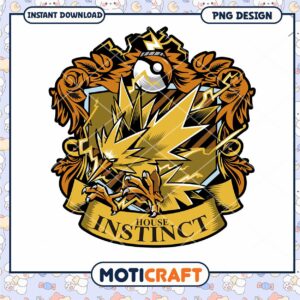 House Instinct Pokemon Lightning Emblem PNG Downloadable Art