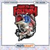 Hooked on Freedom Fish Design Instant Download PNG Artwork