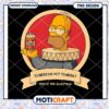 Homer Simpson Beer Design Instant Download PNG Artwork