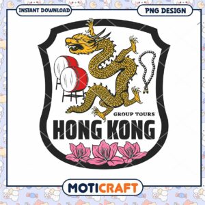 Hong Kong Dragon Design Group Tours Instant Download PNG