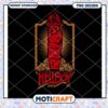 Hellboy Fist Flame Art PNG Design for Instant Download