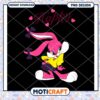 Happy Pink Bunny PNG Design Instant Download Art File