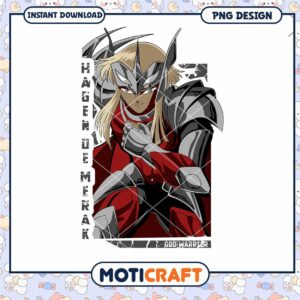 Hagen of Merak Anime Character PNG Instant Download Design