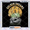 Golden Dreams Silver Reality PNG Design Instant Download