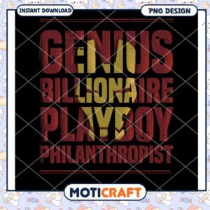 Genius Billionaire Playboy Philanthropist PNG Design Download