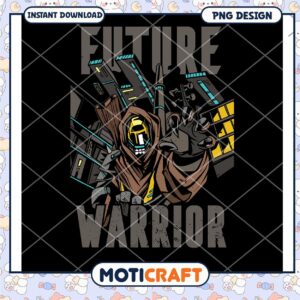 Future Warrior Artwork PNG Design for Instant Download