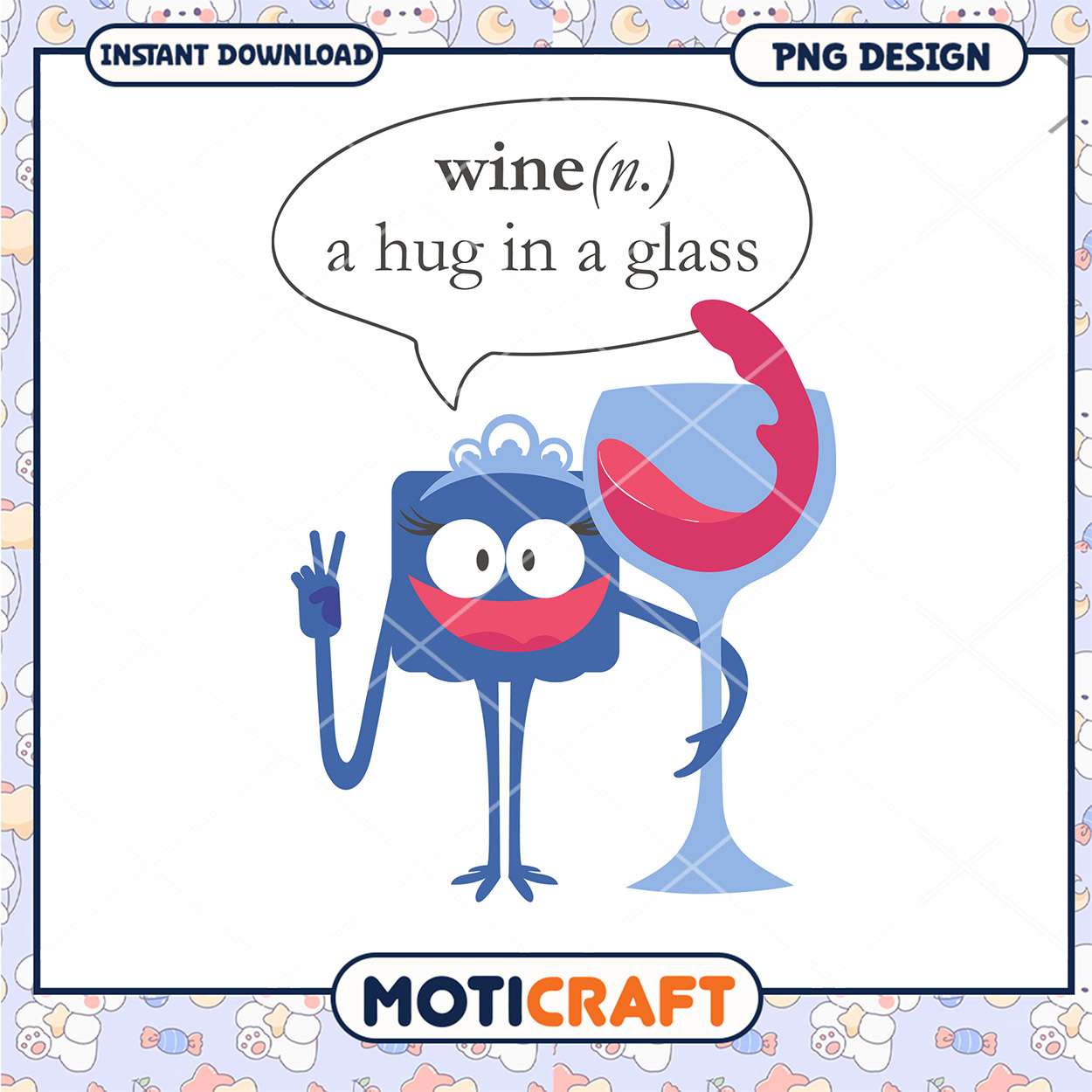 Funny Wine Hug in a Glass PNG Design for Instant Download Funny Wine Hug in a Glass PNG Design for Instant Download