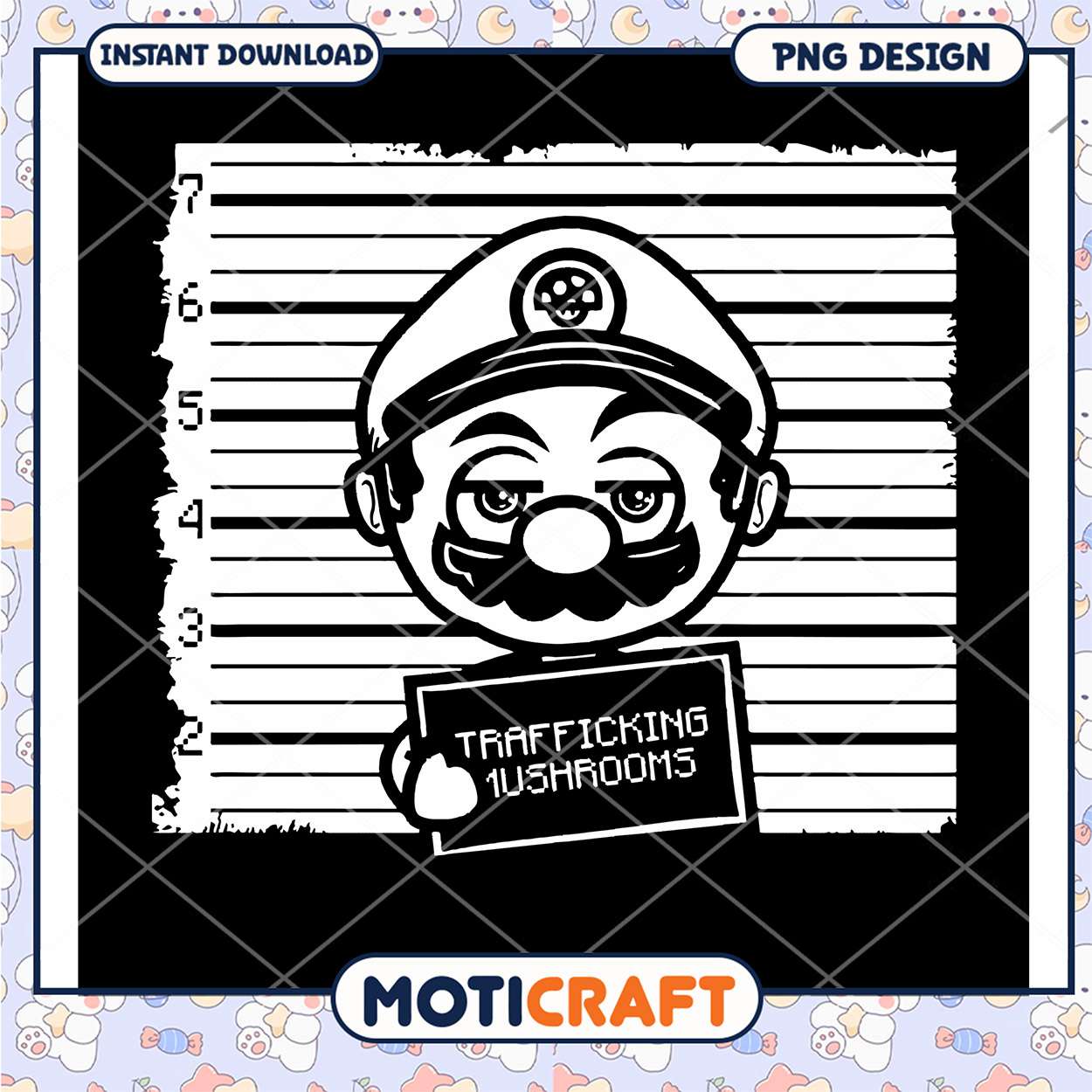 Funny Mushroom Gangster PNG Design for Instant Download Funny Mushroom Gangster PNG Design for Instant Download
