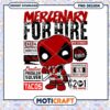 Funny Mercenary for Hire PNG Design with Creative Message
