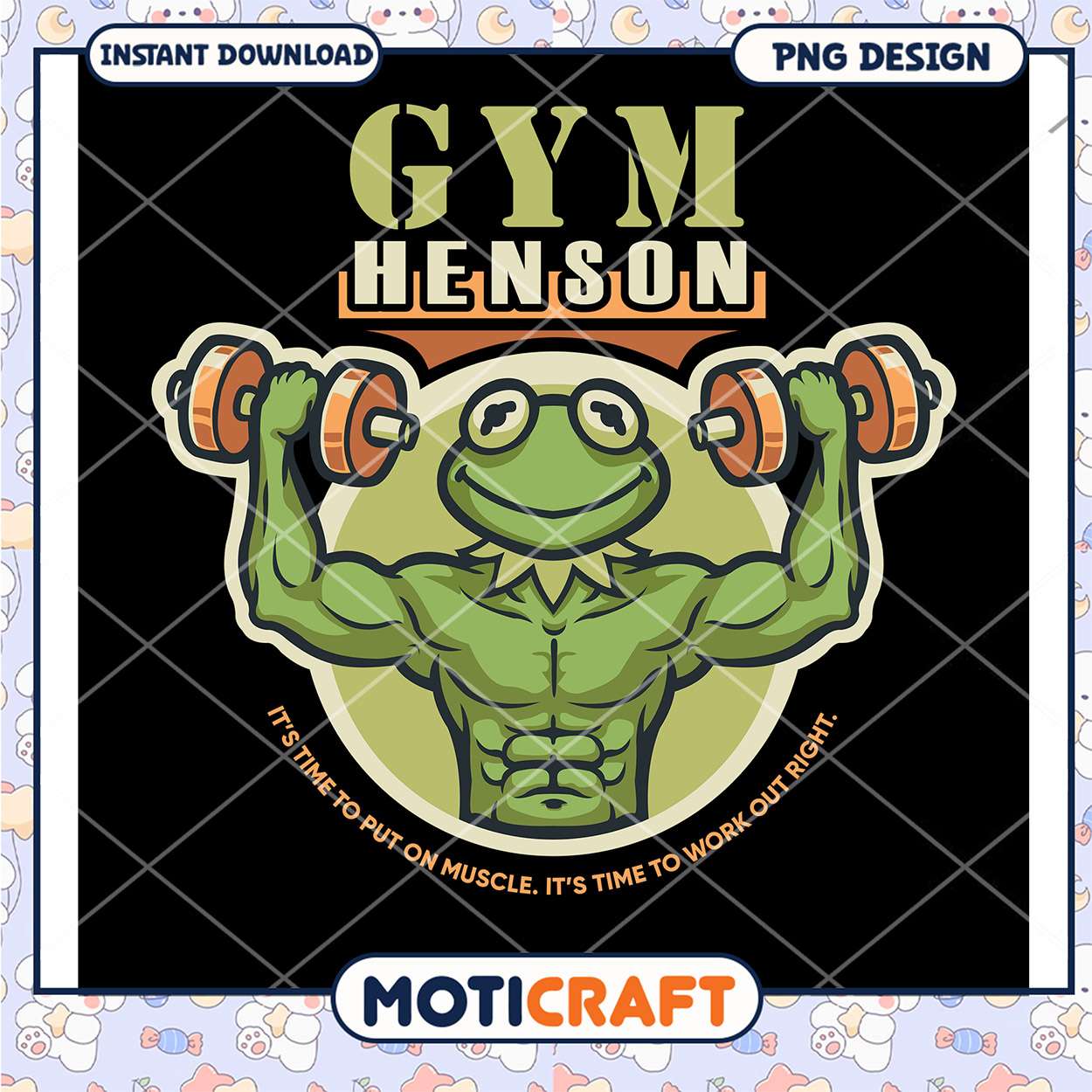Funny Gym Henson Art PNG for Fitness Lovers Download Funny Gym Henson Art PNG for Fitness Lovers Download