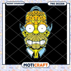 Funny Cartoon Face Design Instant Download PNG File