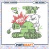 Fun Polar Bear Tank Design for Kids Military Theme PNG