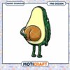 Fun Avocado Character PNG Instant Download for Crafts