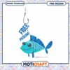 Free Piercing Fish Hook PNG Design for Instant Download