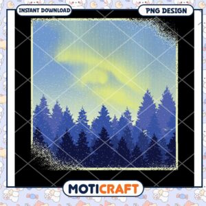 Forest Landscape Digital PNG Art for Instant Download