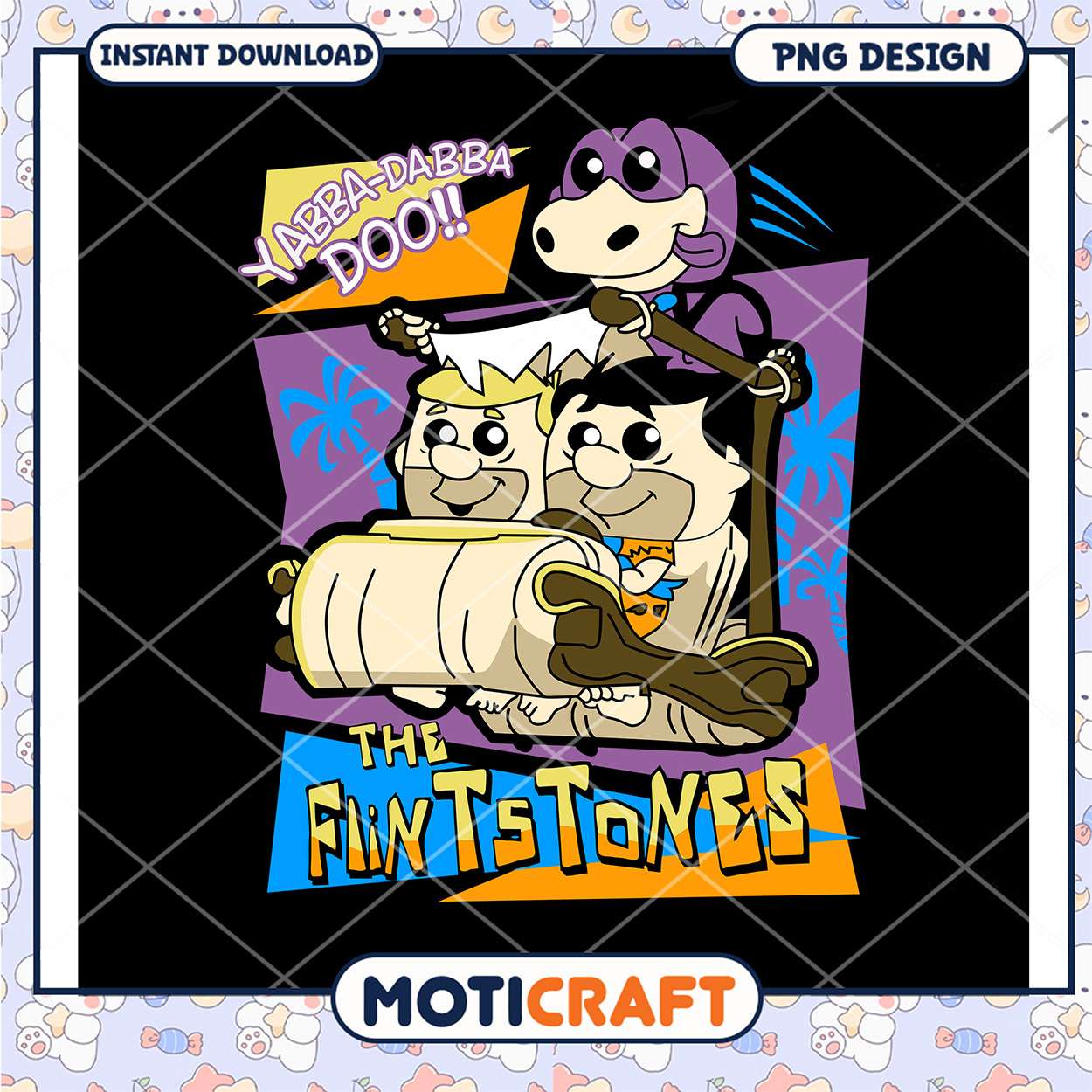 Flintstones Cartoon Fun Yabba Dabba Doo PNG Design Download Flintstones Cartoon Fun Yabba Dabba Doo PNG Design Download