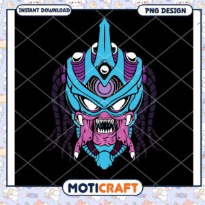 Fierce Fantasy Mask PNG Instant Download Art Design File