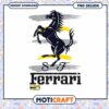 Ferrari PNG Design with Black Horse Instant Download Art 2 Ferrari PNG Design with Black Horse Instant Download Art