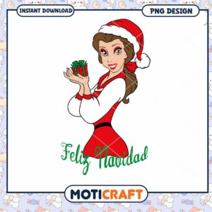 Festive Christmas PNG Design with Feliz Navidad Greeting