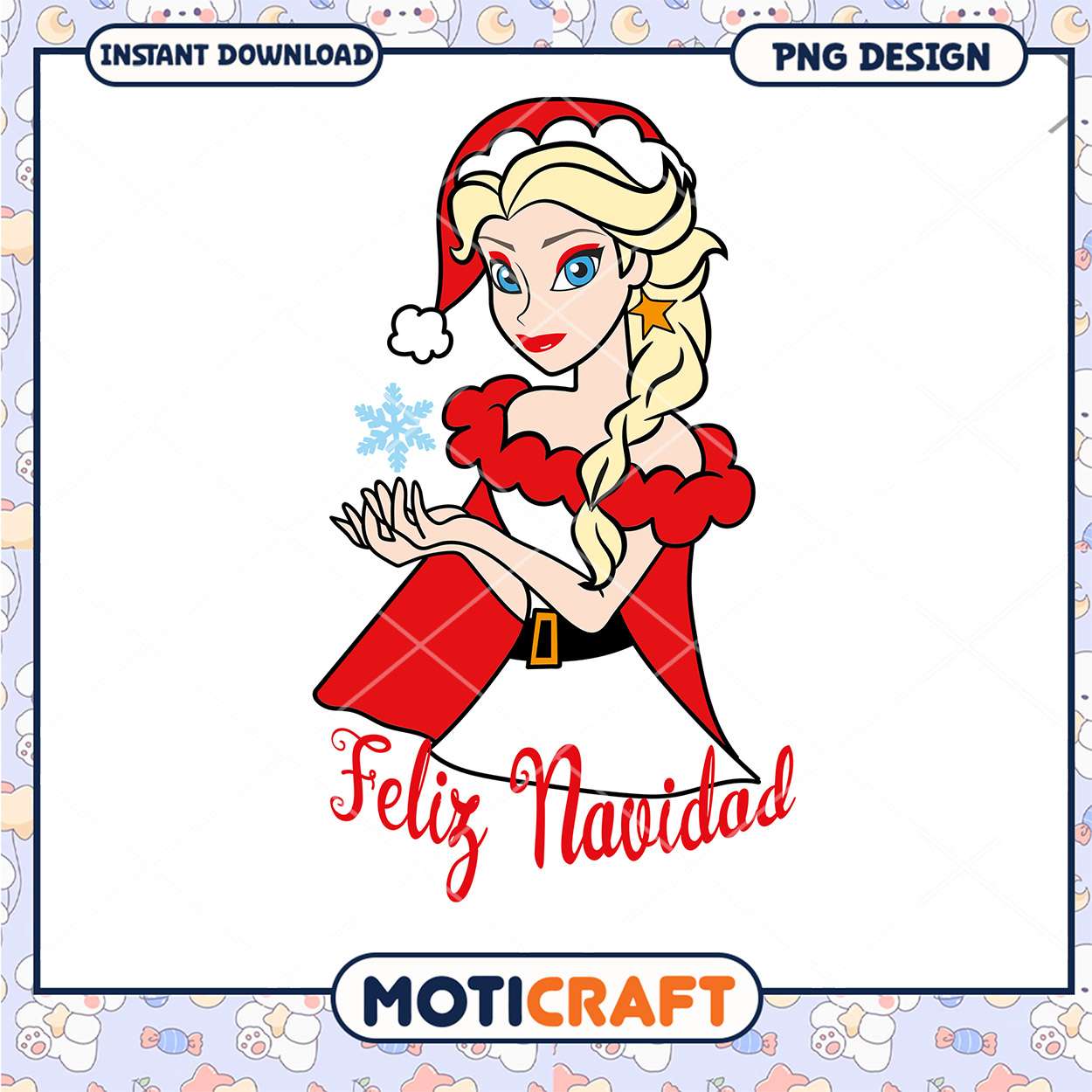 Feliz Navidad Elsa Christmas PNG Instant Download Design Feliz Navidad Elsa Christmas PNG Instant Download Design