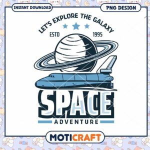 Explore the Galaxy Space Adventure PNG Design Download