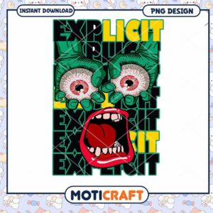 Explicit Eye Catching Graphic Design PNG for Download