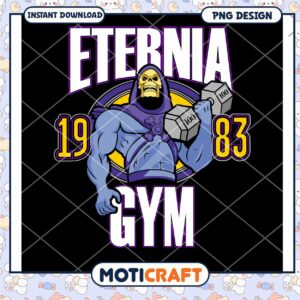 Eternia Gym Vintage Design Instant Download PNG Art