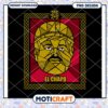 El Chapo Art PNG Design for Instant Download Graphic