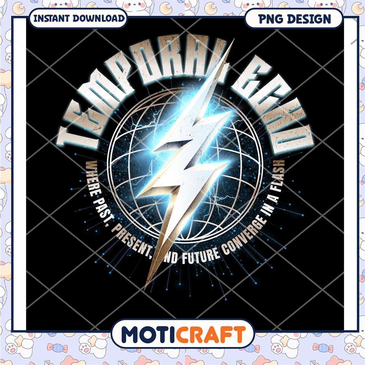 Dynamic Temporal Echo Design Instant Download PNG Art Dynamic Temporal Echo Design Instant Download PNG Art