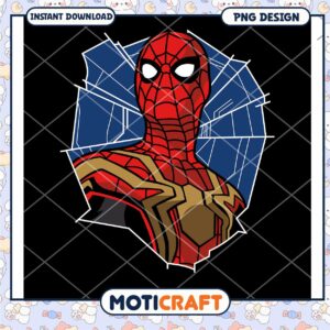 Dynamic Spiderman PNG Design Instant Download for Fans