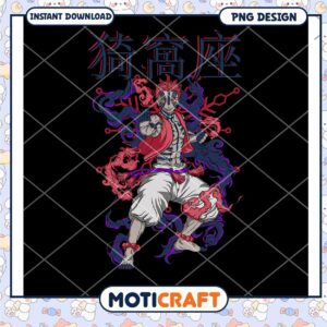 Dynamic Anime Character PNG Design Instant Download Art