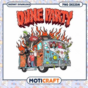 Dune Party Fun PNG Graphic for Instant Download Art