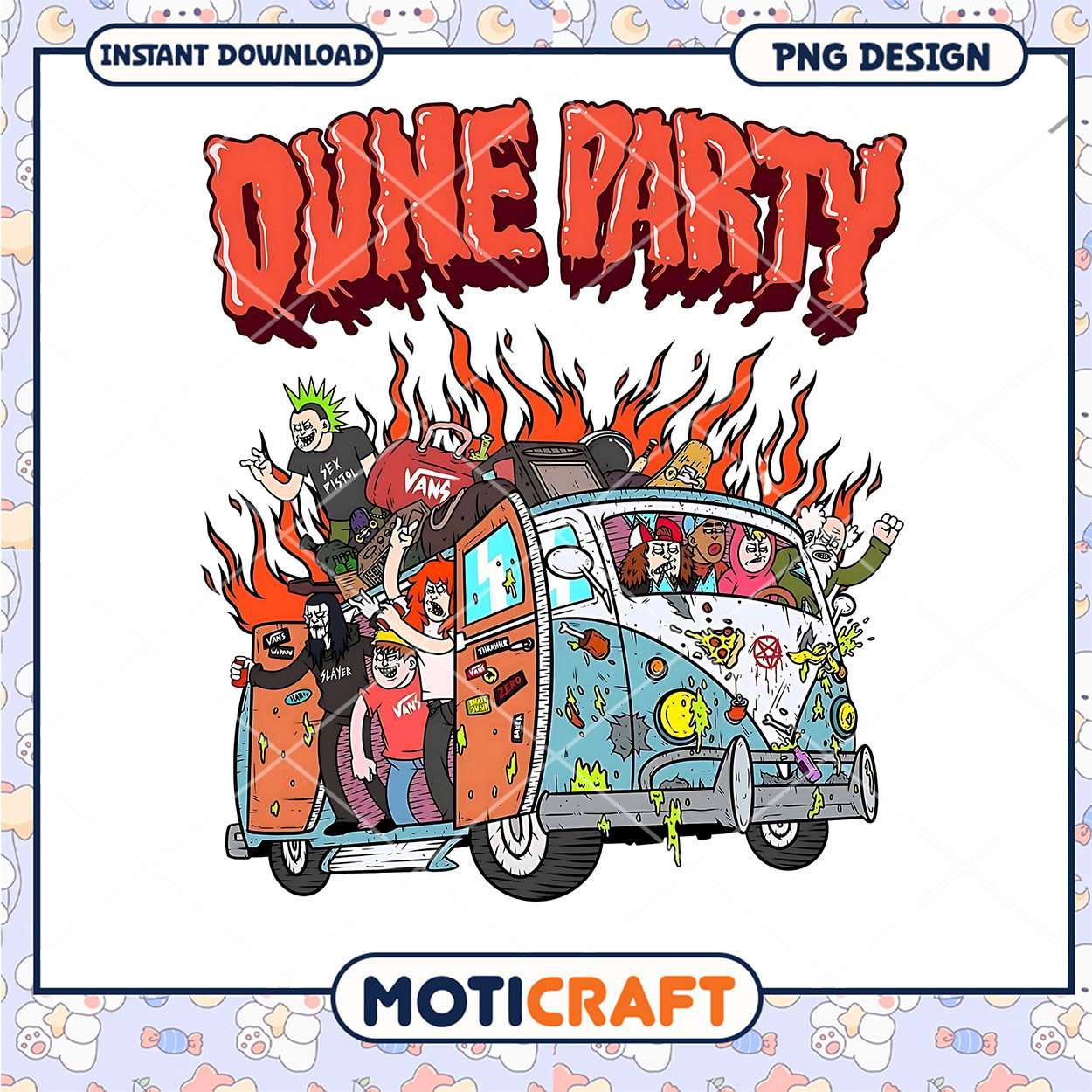 Dune Party Fun PNG Graphic for Instant Download Art Dune Party Fun PNG Graphic for Instant Download Art