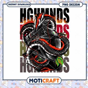 Dragon Graphic Design for Motorcycle Enthusiasts PNG Download