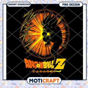 Dragon Ball Z Kakarot PNG Art Design for Instant Download