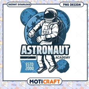 Download Astronaut Academy PNG Design for Creative Projects