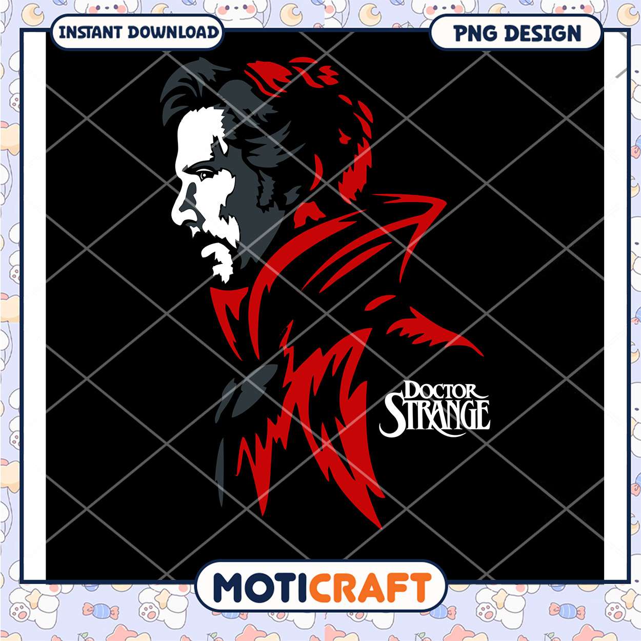 Doctor Strange PNG Artwork Instant Download for Fans Doctor Strange PNG Artwork Instant Download for Fans