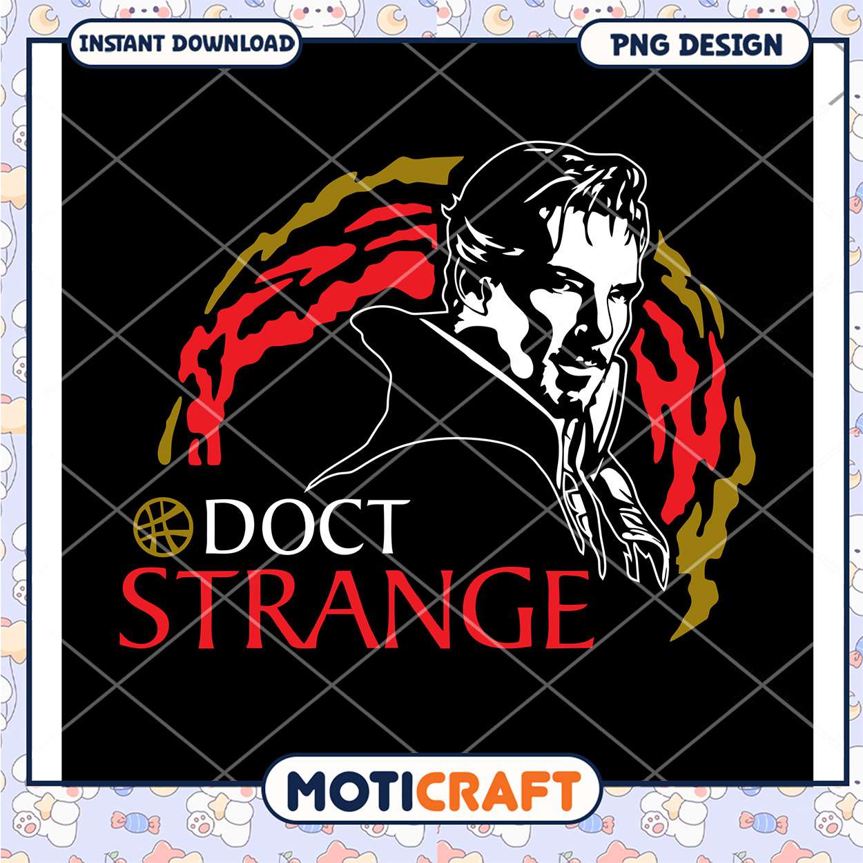 Doctor Strange PNG Design for Instant Download Art Print Doctor Strange PNG Design for Instant Download Art Print