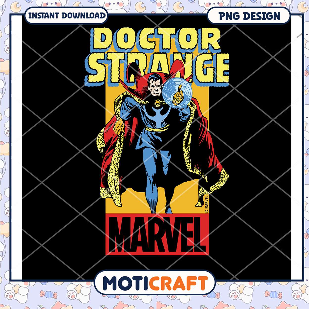 Doctor Strange Marvel PNG Downloadable Art Design for Fans Doctor Strange Marvel PNG Downloadable Art Design for Fans