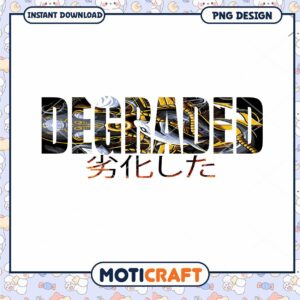 Degraded PNG Design Instant Download for Creative Projects