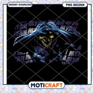 Dark Skull Character Art PNG Instant Download Design 54 Characters