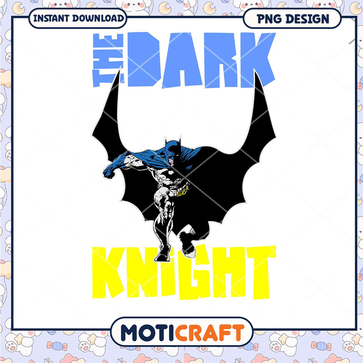 Dark Knight Batman PNG Design for Instant Download Art Dark Knight Batman PNG Design for Instant Download Art