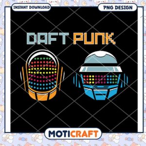 Daft Punk PNG Design Instant Download for Music Fans