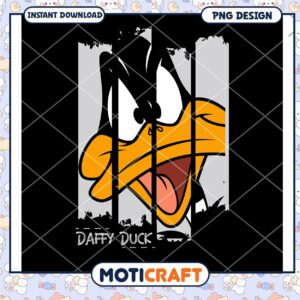 Daffy Duck PNG Design for Instant Digital Download Art