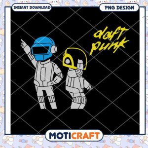 Daft Punk PNG Design Instant Download for Fans and Artists