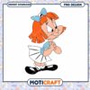 Cute Vintage Cartoon Girl PNG Download for Crafts and Decor 2 Cute Vintage Cartoon Girl PNG Download for Crafts and Decor